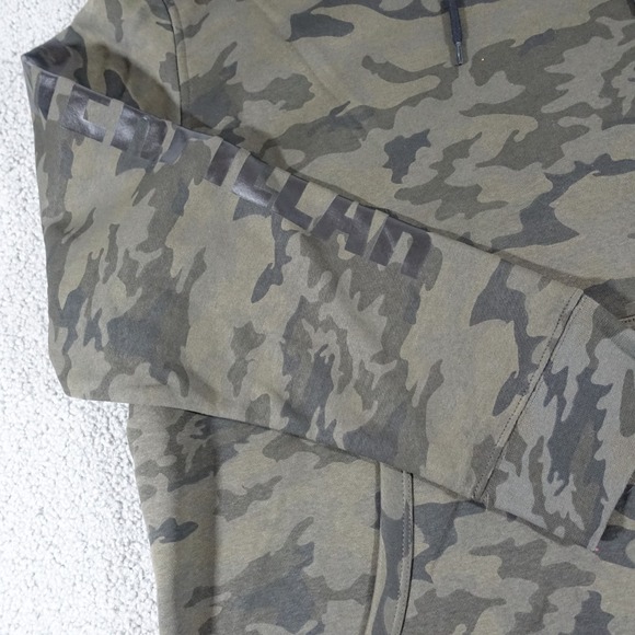 Caterpillar Cat Foundation Trademark Banner Hoodie Sweatshirt Men 2XL Camo NWT - Picture 3 of 12